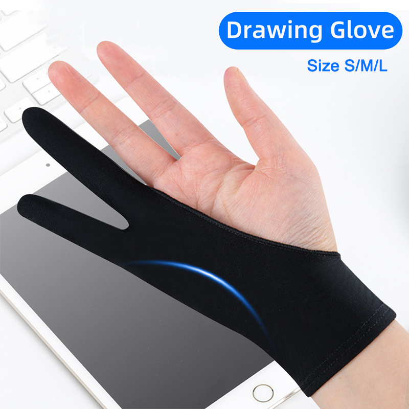 Drawing Glove Artist - Two-Finger Drawing Gloves Palm Anti-touch Anti-fouling