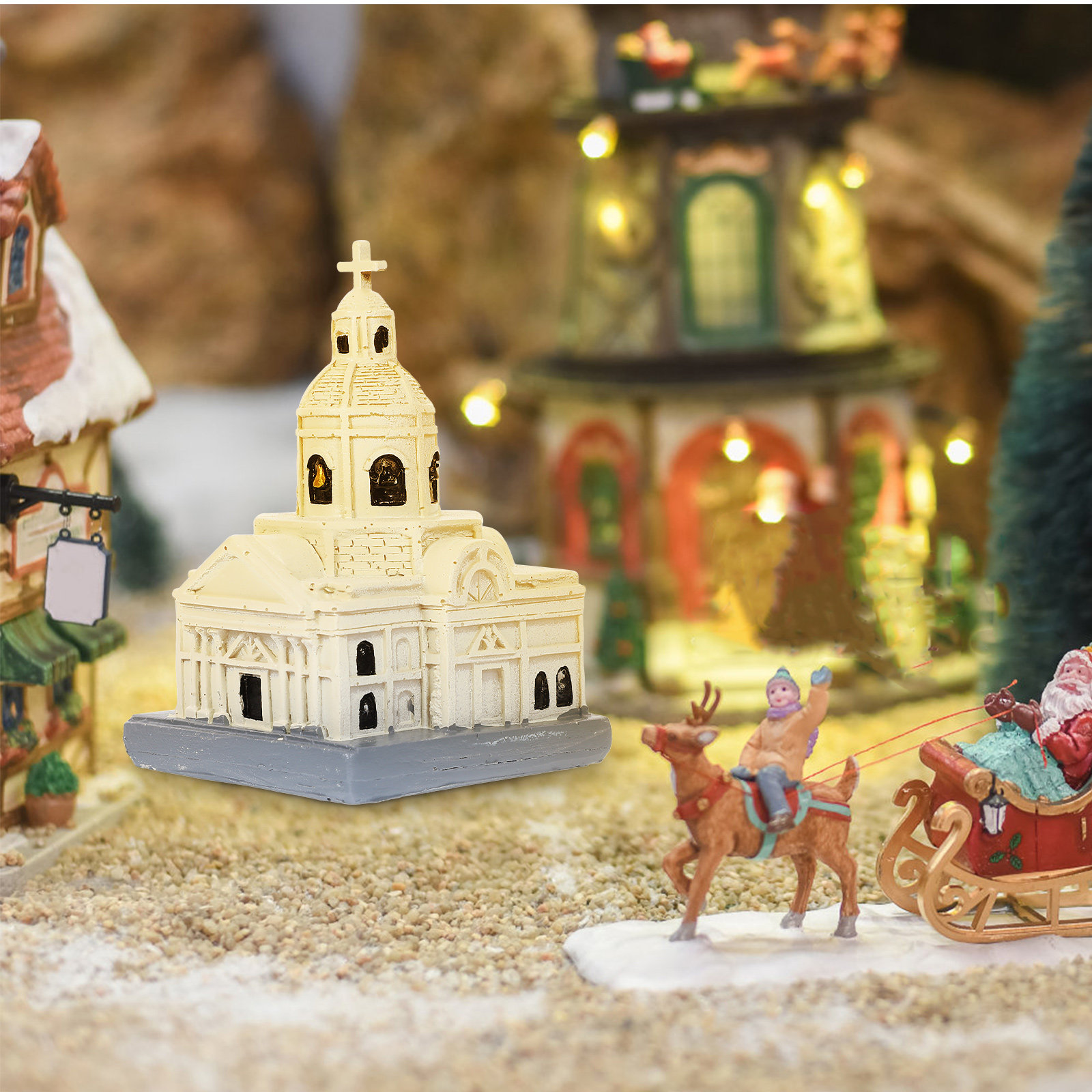Office Table Accessories Unique - Chic Resin Cathedral Ornament for Home