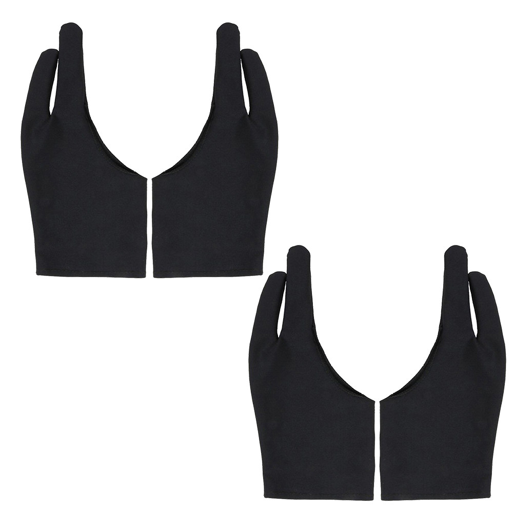 Drawing Glove Artist - 4Pcs Two Finger Artist Gloves Spandex