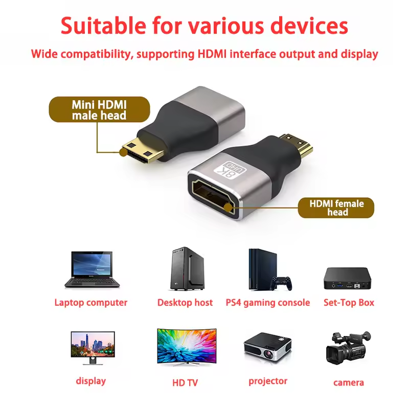 8K@60Hz Mini Micro HDMI-compat - огляд і ціна Hdmi Adapter Tablet