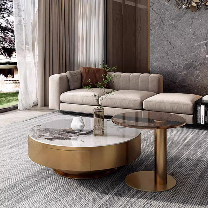 Round Clear Coffee Table Simpl - огляд і ціна Unique Table Accessories