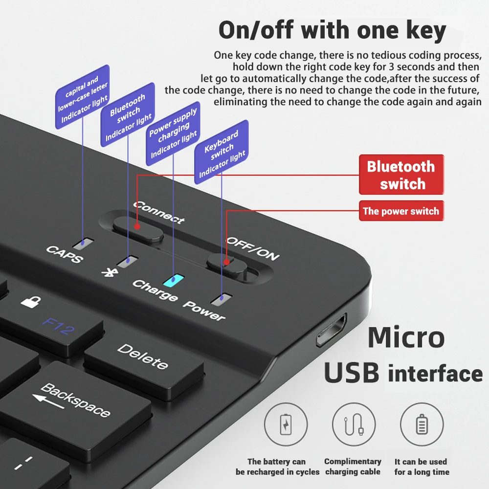 Mini Keyboard Wireless Bluetoo - огляд і ціна Android Tablet Gaming Accessories