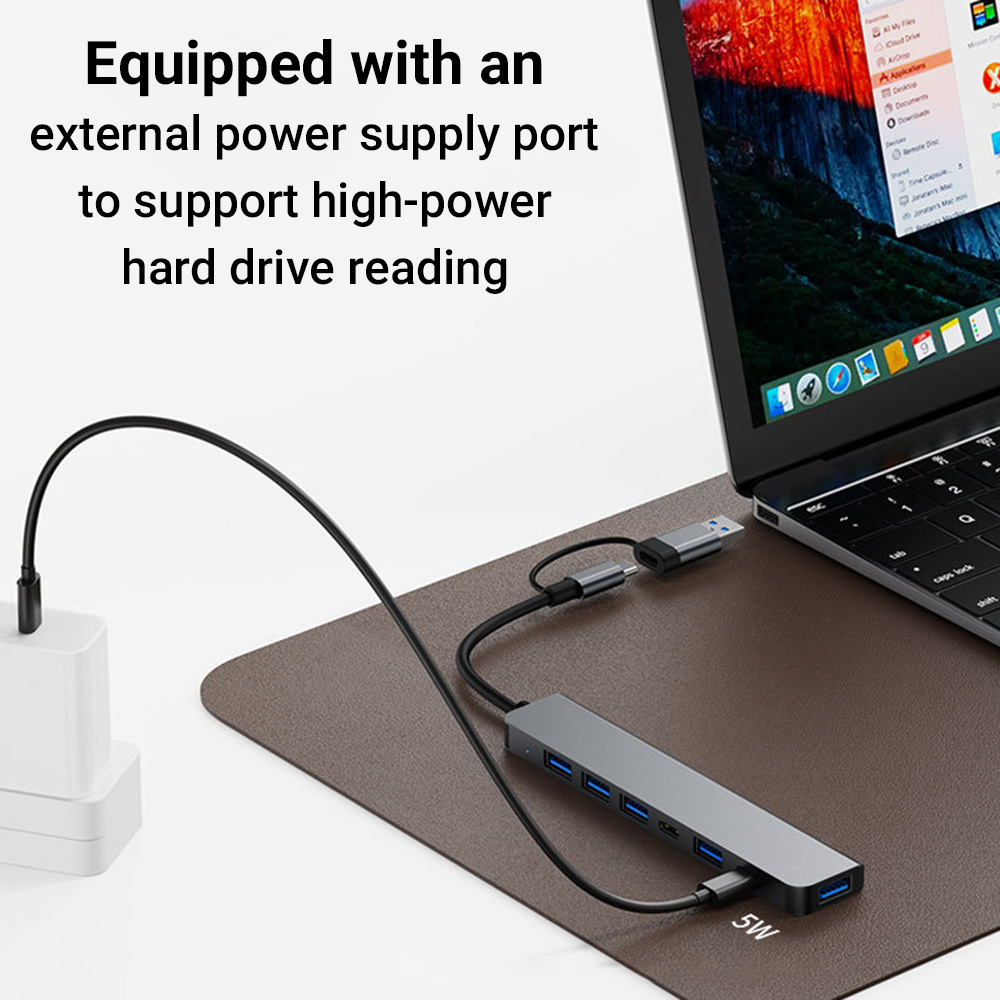 7-in-1 Dual-Head USB-C&USB Doc - огляд і ціна Tablet Accessories For Students