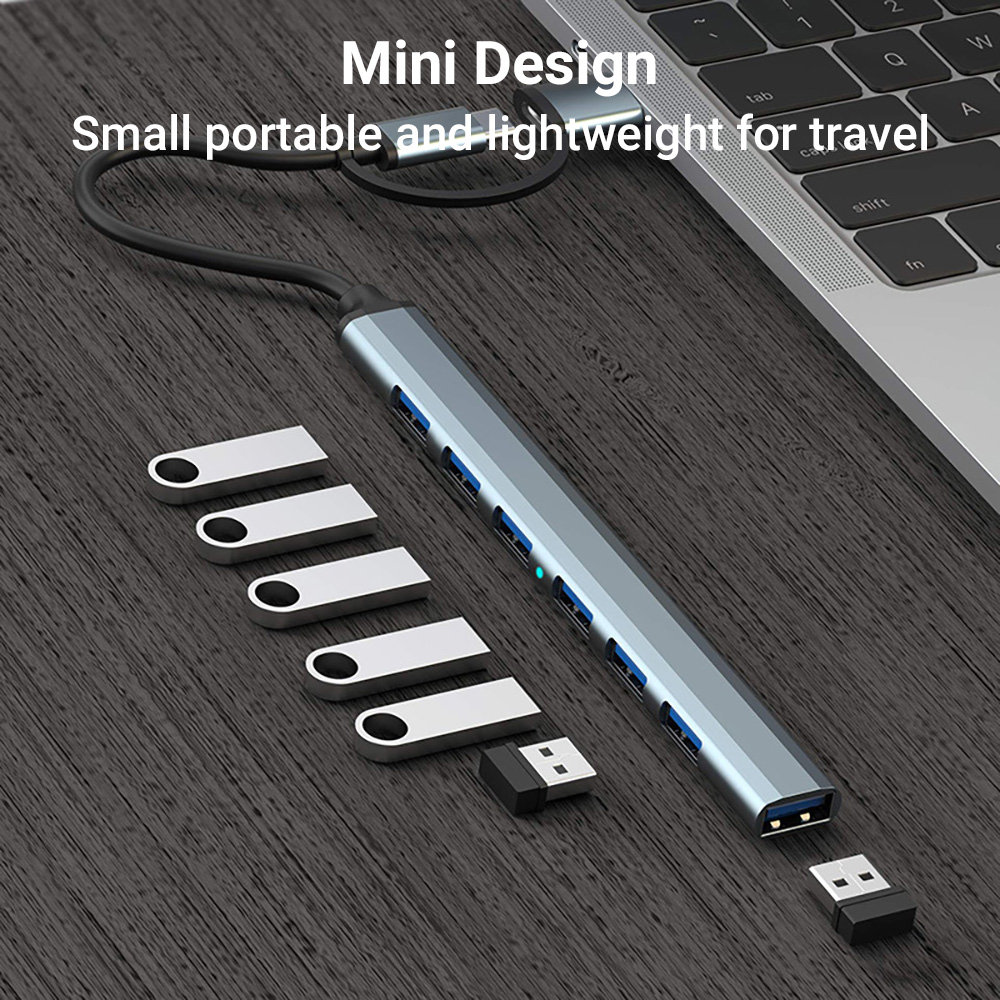 7-in-1 Dual-Head USB-C&USB Doc - огляд і ціна Tablet Accessories For Students
