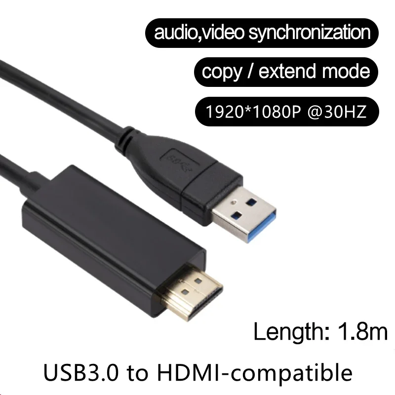 1.8M USB 3.0 To HDMI-compatibl - огляд і ціна Hdmi Adapter Tablet