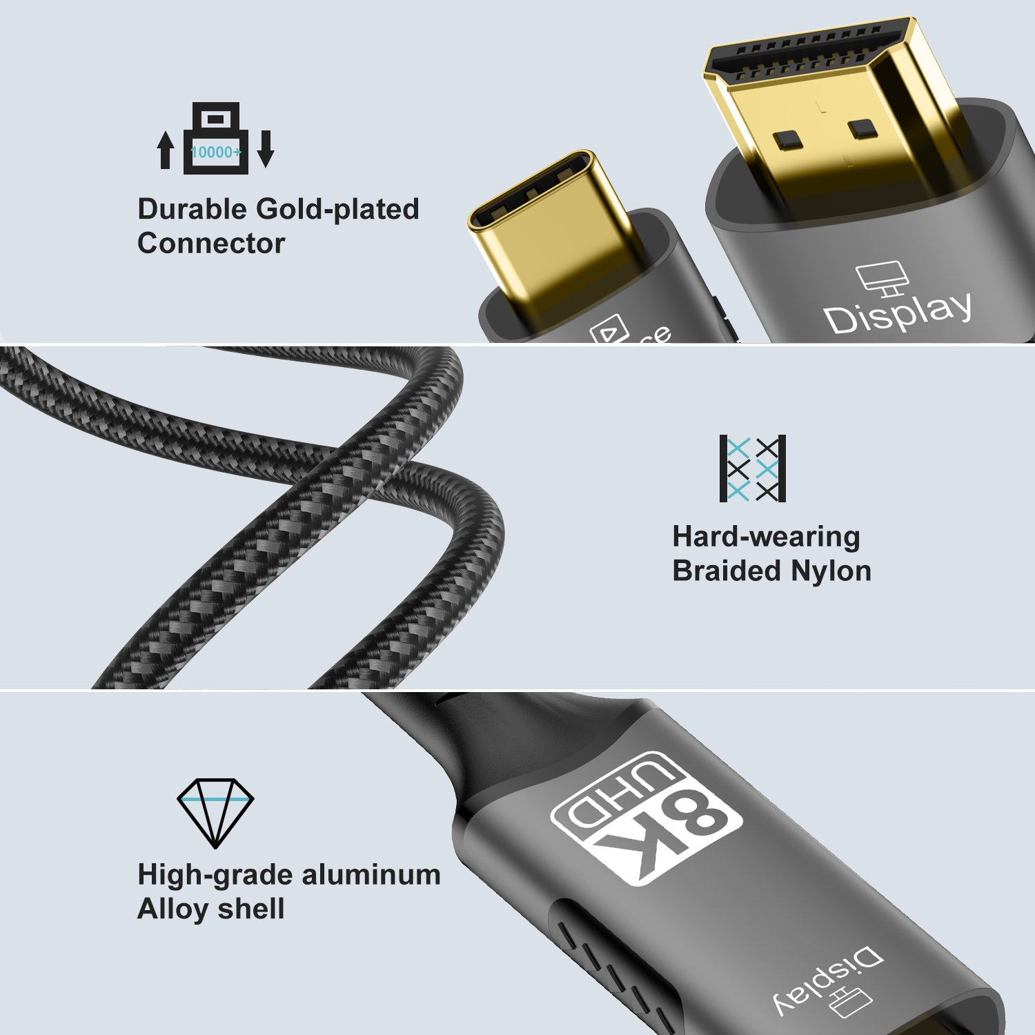 8K@60Hz USB C to HDMI Adapter  - огляд і ціна Hdmi Adapter Tablet