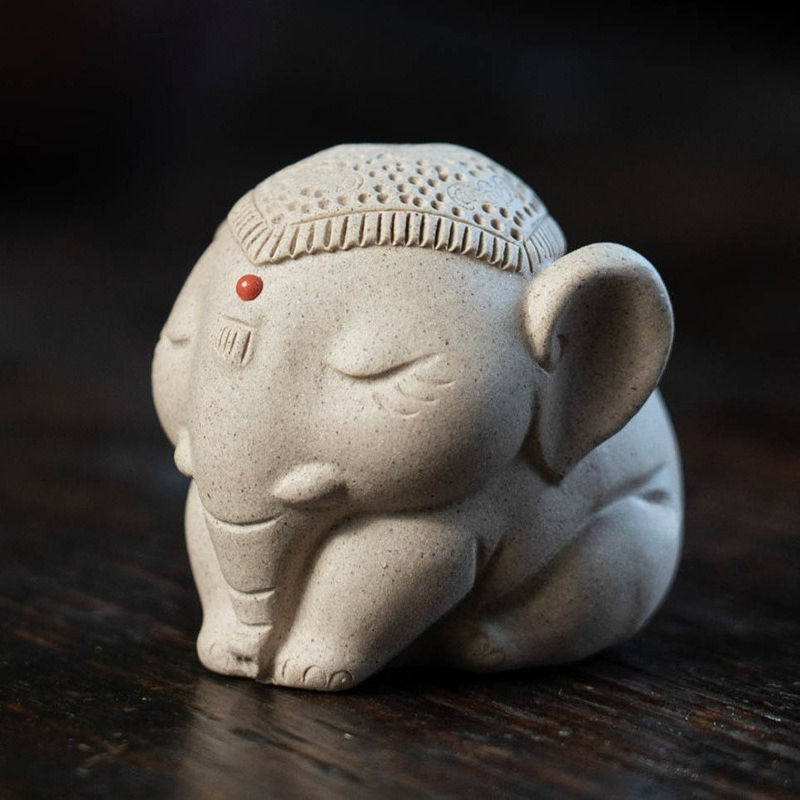 1 PC Purple Clay Peace Elephan - огляд і ціна Unique Table Accessories