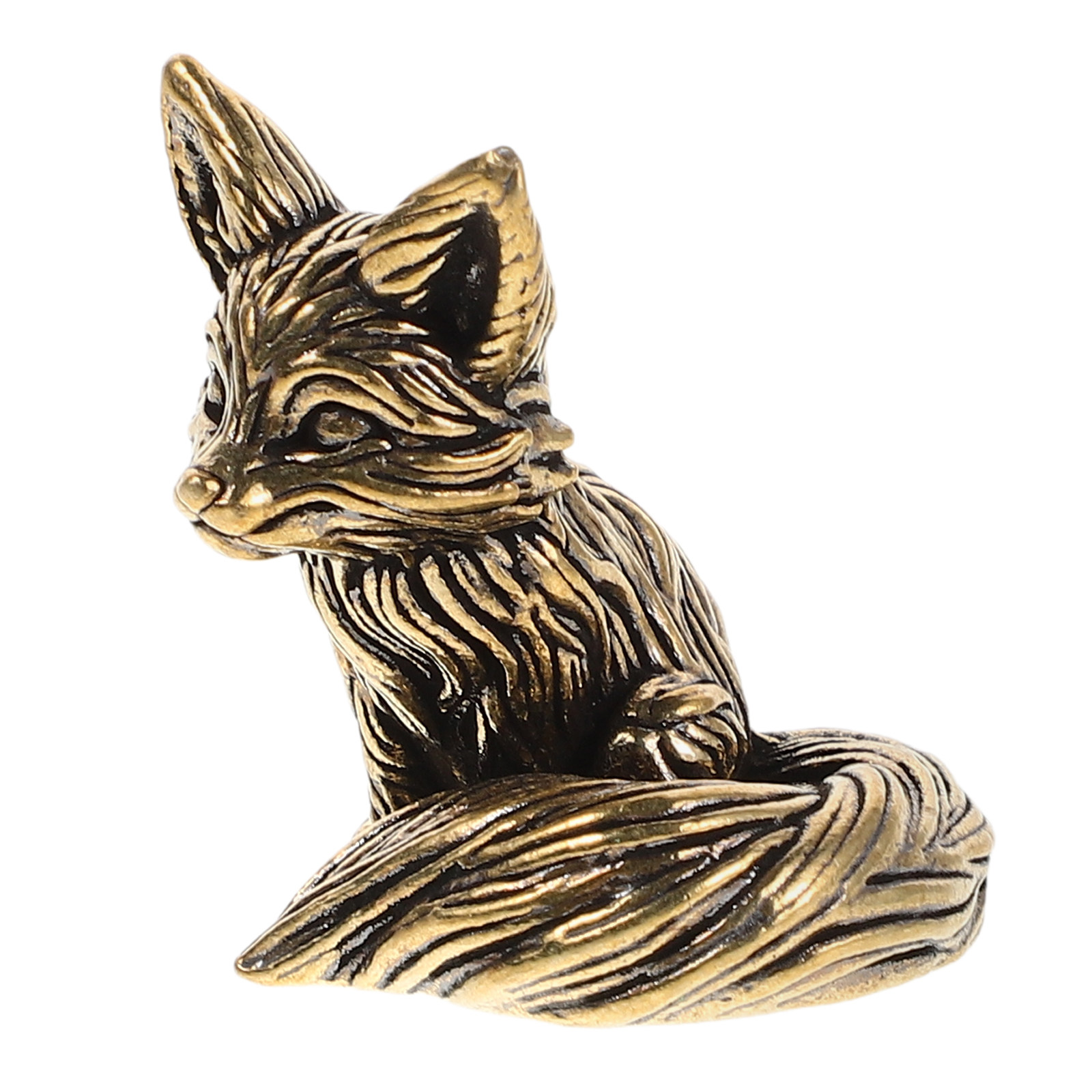 Vintage Solid Brass Fox Orname - огляд і ціна Office Table Accessories Unique