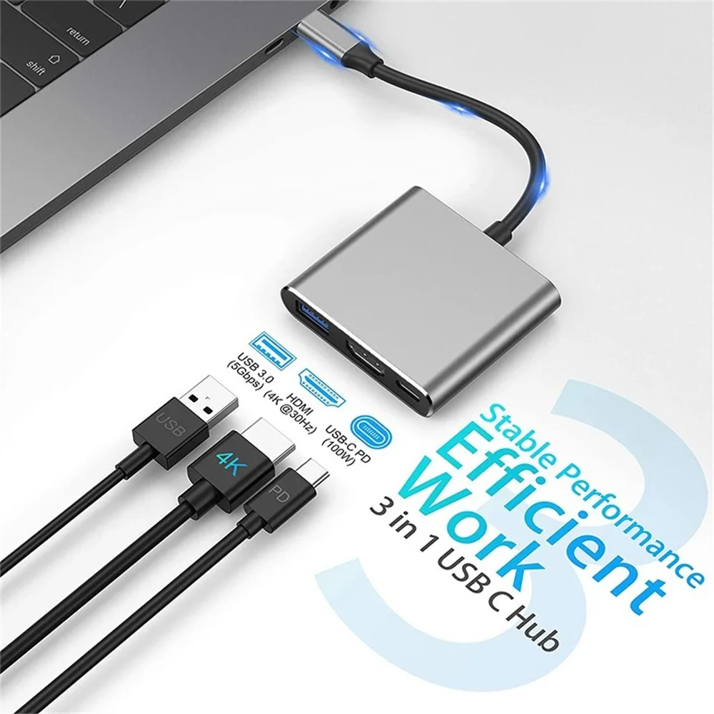 USB C HUB 3-in-1 Multiports Ad - огляд і ціна Hdmi Adapter Tablet