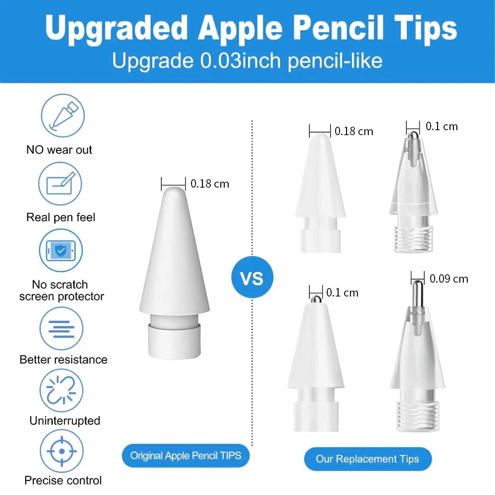 For Apple Pencil Pen Nib Penci - огляд і ціна Tablet Pencil Accessories