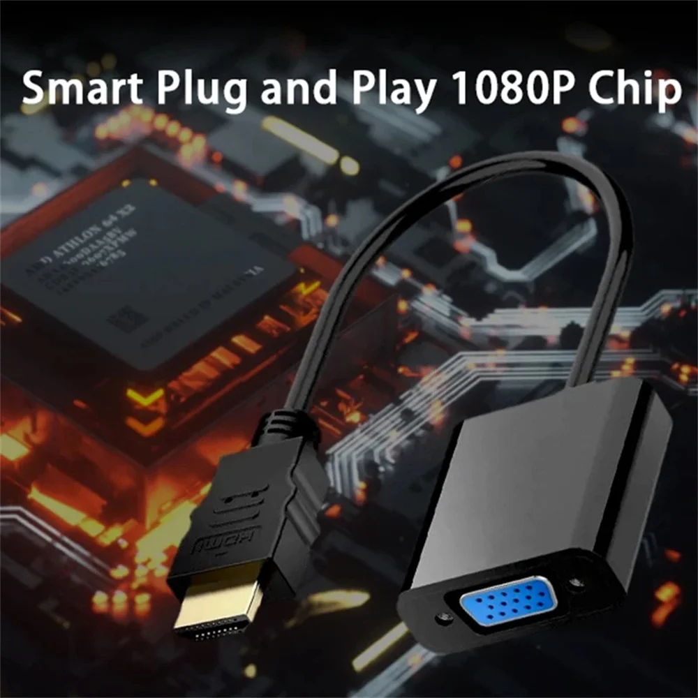 HD 1080P hdmi To VGA Converter - огляд і ціна Hdmi Adapter Tablet