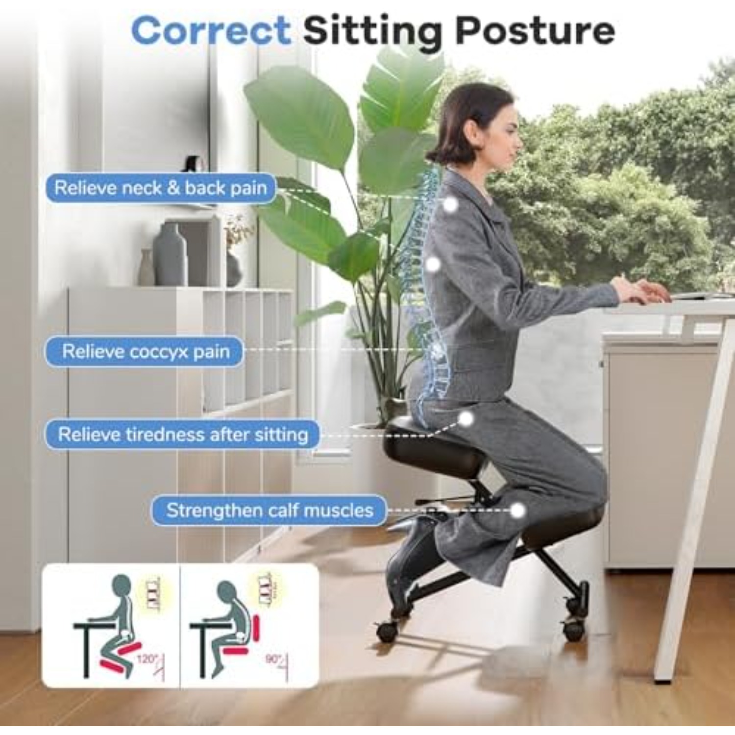 Kneeling Chair, Upholstered Mo - огляд і ціна Mobile & Tablet Accessories