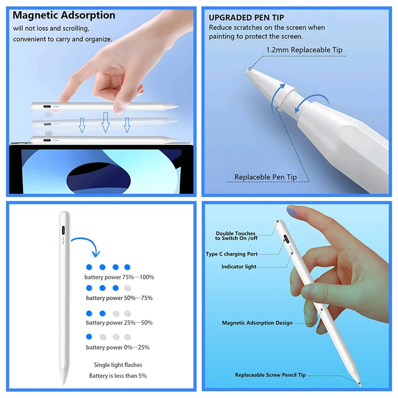 Stylus Pen For Apple iPad Palm - огляд і ціна Tablet Pencil Accessories