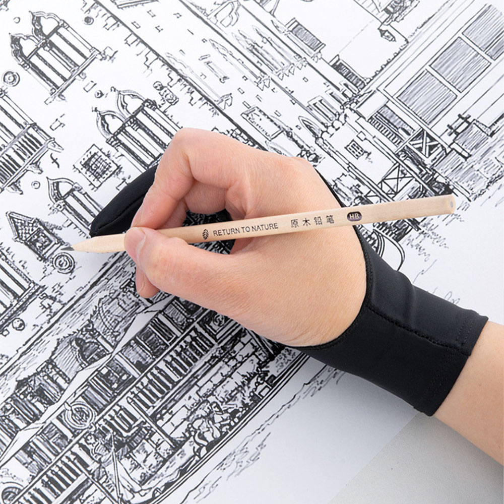 1PC Two-Finger Hand Painting G - огляд і ціна Drawing Glove Artist