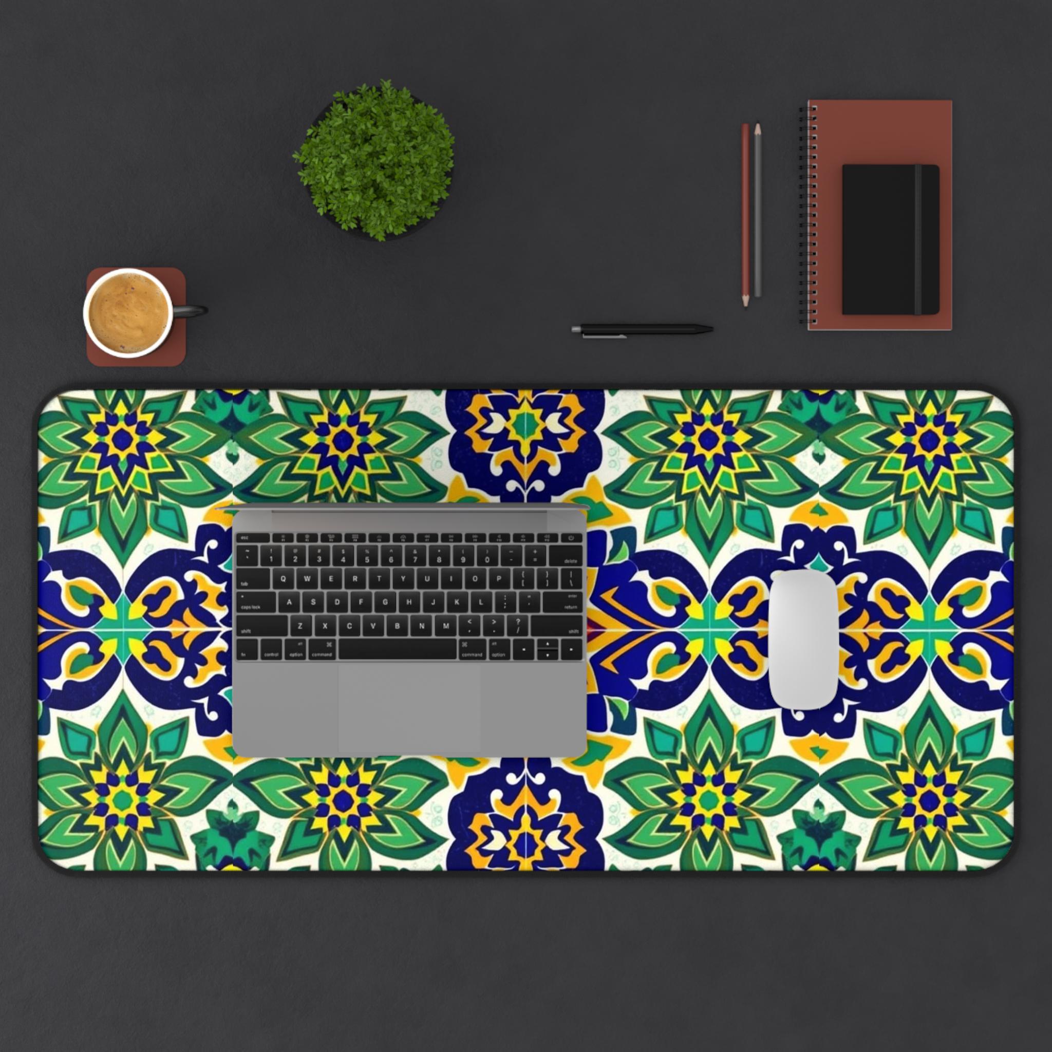 Colorful Floral Table Mat, Sty - огляд і ціна Office Table Accessories Unique