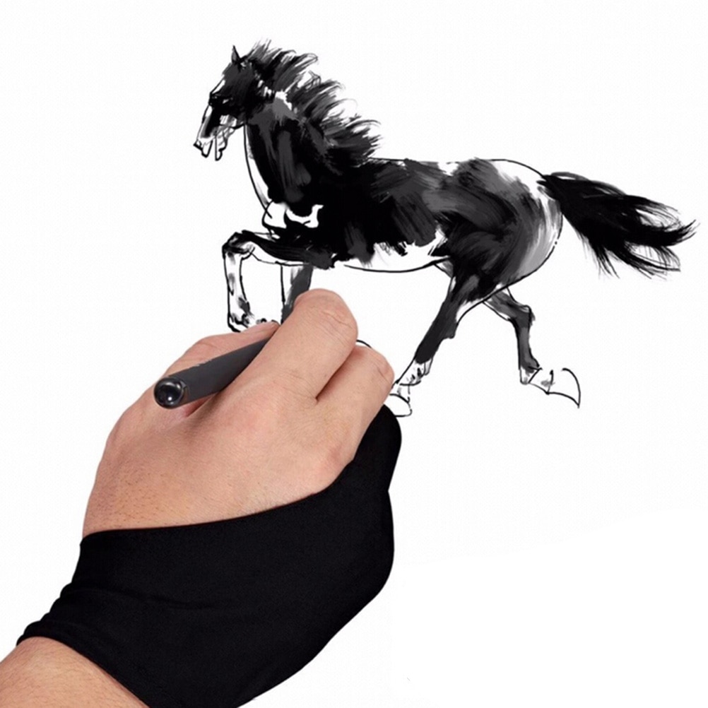 Black 2 finger artist glove an - огляд і ціна Drawing Glove Artist